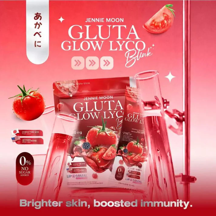 JENNIE MOON Gluta Glow Lyco Blink 300,000 mg I 30 Sachets