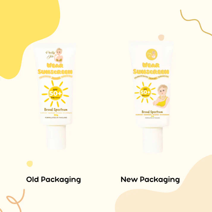 Pretty Jin New Improved Formula Wear Sunscreen SPF 50+ PA++++ 50g