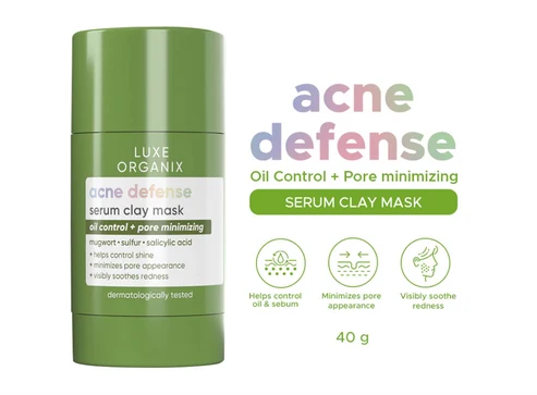 LUXE ORGANIX Acne Defense Mugwort Clay Mask 52g