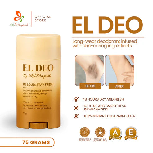 EL DEO Whitening Deodorant Stick | 48H Odor Protection – 75g