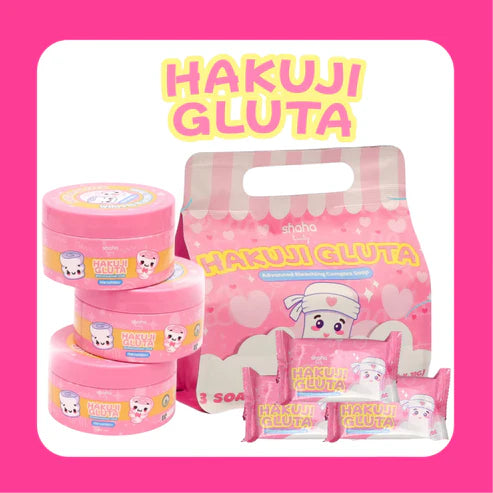 Shaha Beauty Hakuji Gluta Bleaching Cream &amp; Hakuji Gluta Soap Combo