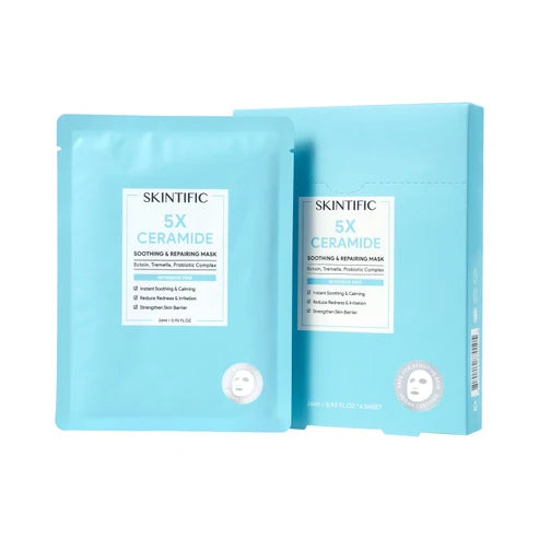 SKINTIFIC - 5x Ceramide Soothing & Repairing Mask 4pcs/ 1 Box