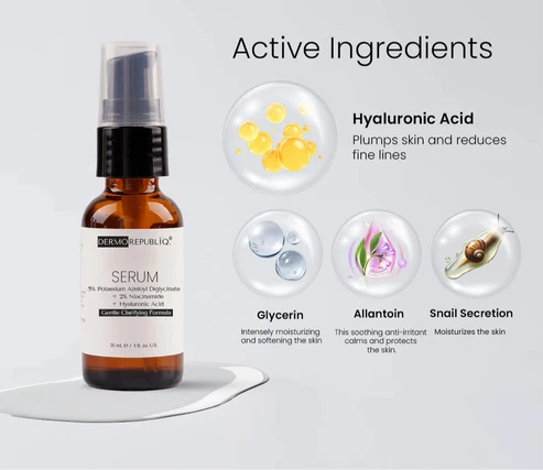 Dermorepubliq 5% Potassium Azeloyl Diglycinate + 2% Niacinamide + Hyaluronic Acid Serum