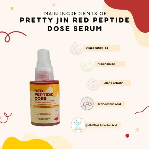 Pretty Jin Red Peptide Dose | Boosts Collagen Serum 30ml