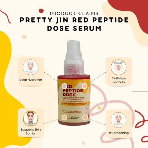 Pretty Jin Red Peptide Dose | Boosts Collagen Serum 30ml