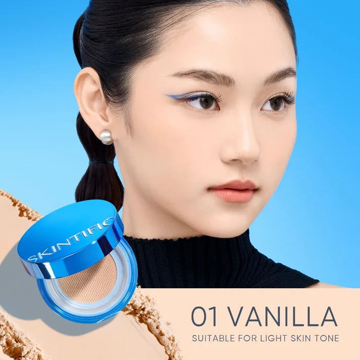 SKINTIFIC Cover All Perfect Cushion BB & CC Cream - 01 VANILLA