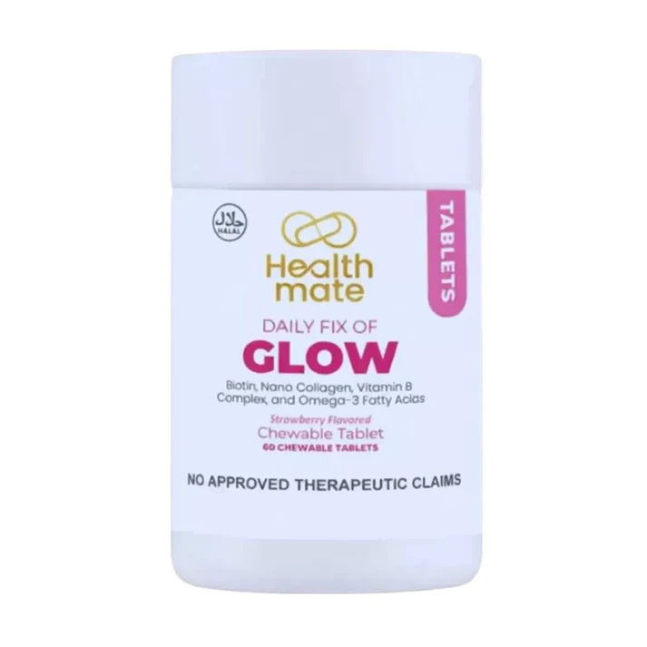 Healthmate GLOW Collagen Multivitamin Complex & Omega Strawberry Flavor 60tabs