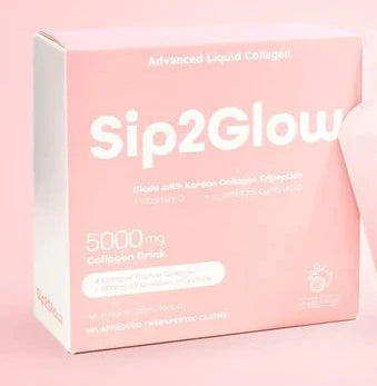 Sip2Glow Advanced Collagen Drink w/ Korean Collagen Tripeptide 7sachets Lychee flavor